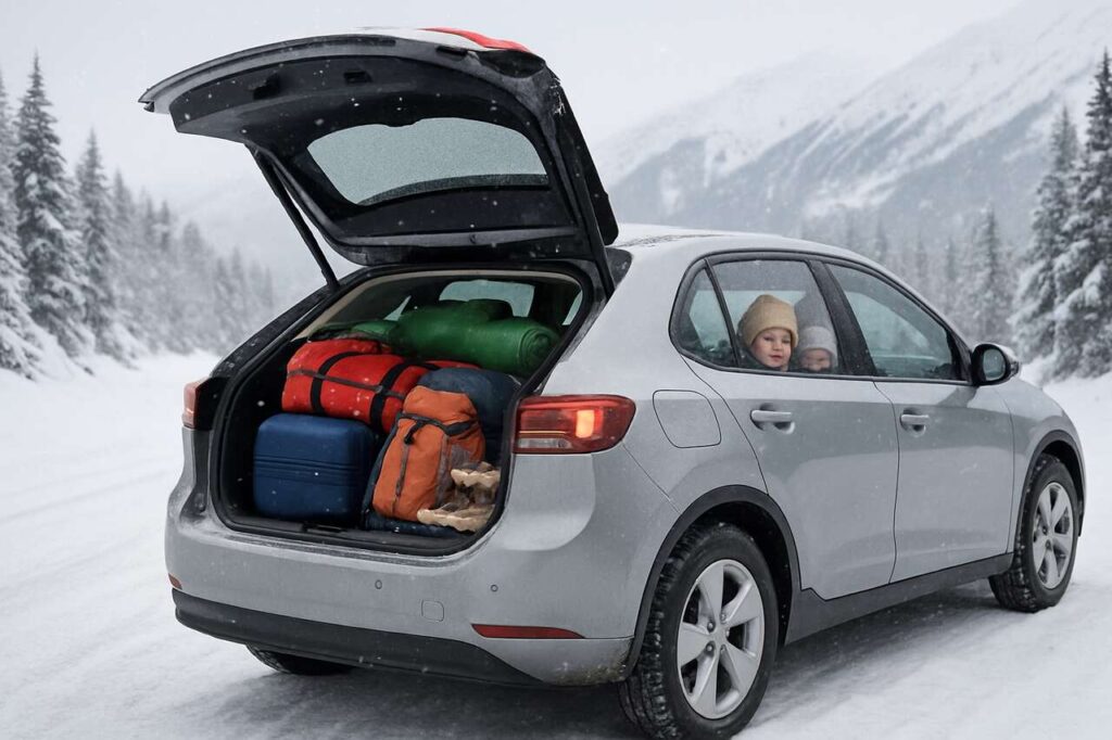 Freezing temps, a full trunk, kids in the back: are electric cars really built for winter road trips?